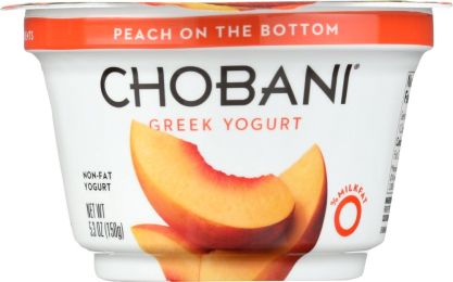 CHOBANI: Non-Fat Greek Yogurt Peach on the Bottom (5.3 oz)