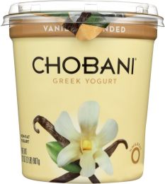 CHOBANI: Non-Fat Greek Yogurt Vanilla Blended (32 oz)