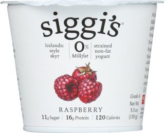 SIGGIS: Non-Fat Raspberry Skyr Yogurt (5.3 oz)