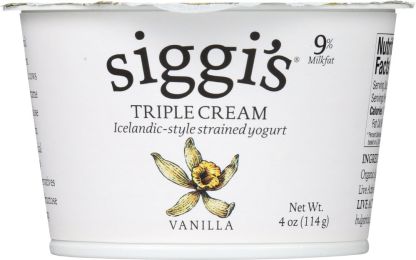SIGGIS: Triple Cream Yogurt Vanilla (4 oz)