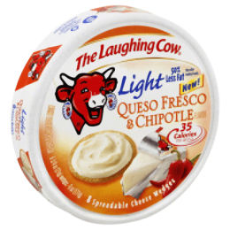 THE LAUGHING COW: Light Queso Fresco & Chipotle 8 Spreadable Cheese Wedges (6 oz)