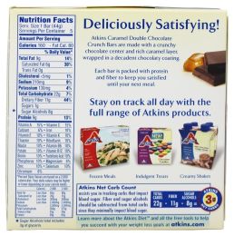 ATKINS: Snack Bar Caramel Double Chocolate Crunch (5x1.6oz bars) (8 oz)