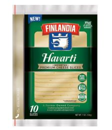 FINLANDIA CHEESE: Havarti Cheese Premium Slices (7 oz)