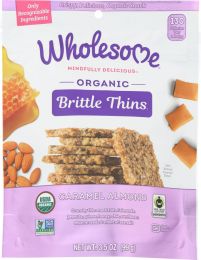 WHOLESOME: Organic Caramel Almond Brittle Thins (3.5 oz)
