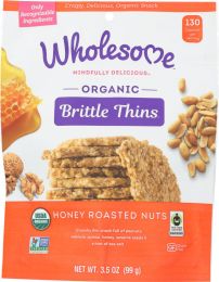 WHOLESOME: Thin Brittle Honey Roasted Nut (3.5 oz)