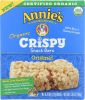 ANNIES HOMEGROWN: Bars Crispy Original Organic (3.9 oz)
