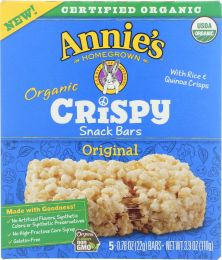ANNIES HOMEGROWN: Bars Crispy Original Organic (3.9 oz)