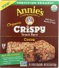 ANNIES HOMEGROWN: Bars Crispy Cocoa Organic (3.9 oz)