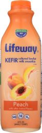 LIFEWAY: Kefir Peach Cultured Lowfat Milk Smoothie (32 oz)