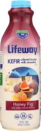 LIFEWAY: Kefir Probiotic Cultured Milk Smoothie Lowfat Honey Fig (32 oz)