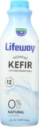 LIFEWAY: Nonfat Kefir Plain (32 oz)