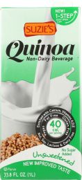 SUZIES: Unsweetened Quinoamilk Beverage Enriched (33.8 oz)