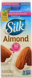 SILK: Vanilla Pure Almond Milk Unsweetened (64 oz)