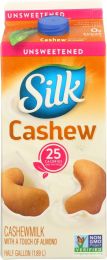 SILK: Unsweetened Cashew Milk (64 oz)