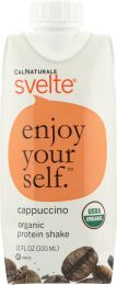 CALNATURALE: Svelte Organic Protein Shake Cappuccino (11 oz)