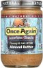 ONCE AGAIN: American Classic Almond Butter Creamy No Stir (16 oz)