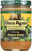 ONCE AGAIN: Organic Peanut Butter Creamy No Salt (16 oz)