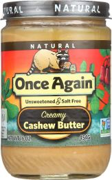 ONCE AGAIN: Natural Cashew Butter Creamy (16 oz)