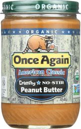 ONCE AGAIN: Organic American Classic Crunchy Peanut Butter (16 oz)