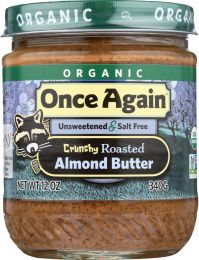 ONCE AGAIN: Organic Crunchy Almond Butter (12 oz)