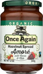 ONCE AGAIN: Hazelnut Spread With Cocoa (12 oz)
