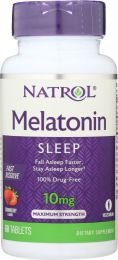 NATROL: Melatonin Fast Dissolve Tablets Citrus Punch 10mg (60 Tablets)