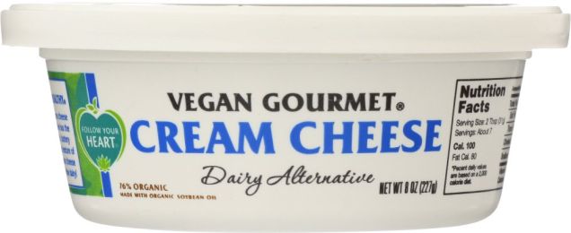 FOLLOW YOUR HEART: Organic Vegan Gourmet Cream Cheese (8 oz)