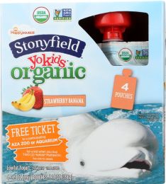 STONYFIELD: Yokids Strawberry Banana 4 pack (14 oz)