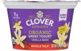 CLOVER SONOMA: Organic Whole Milk Vanilla Bean Greek Yogurt (5.30 oz)