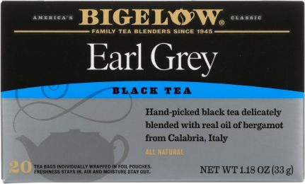 BIGELOW: Tea Black Tea Earl Grey (20 tea bags)