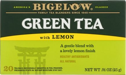 BIGELOW: Green Tea With Lemon (20 tea bags)