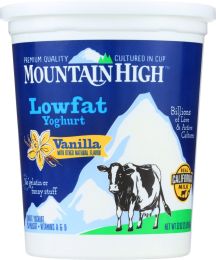 MOUNTAIN HIGH: Yoghurt Low Fat Vanilla (32 oz)