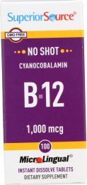SUPERIOR SOURCE: No Shot Cyanocobalamin B-12 1,000 mcg (100 tb)