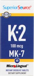 SUPERIOR SOURCE: Vitamin K2 100mcg (60 tb)