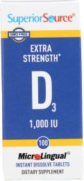 SUPERIOR SOURCE: Vitamin D3 1000 IU (100 tb)