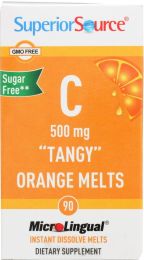 SUPERIOR SOURCE: Vitamin C 500mg Tangy Orange Melts (90 tb)