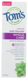 TOMS OF MAINE: Whole Care Spearmint Anticavity Toothpaste (4 oz)