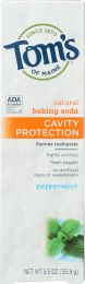 TOMS OF MAINE: Baking Soda Cavity Protection Fluoride Toothpaste Peppermint (5.5 oz)