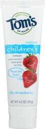 TOMS OF MAINE: Children's Natural Toothpaste Fluoride-Free Silly Strawberry (4.2 oz)