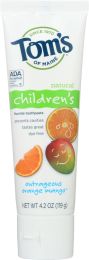 TOMS OF MAINE: Natural Children's Fluoride Toothpaste Outrageous Orange Mango (4.2 oz)