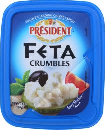 PRESIDENT: Crumbled Feta Cheese Plain (6 oz)