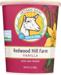 REDWOOD HILL FARM: Goat Milk Yogurt Vanilla (32 oz)