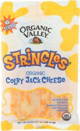 ORGANIC VALLEY: Organic Colby Jack Cheese Stringles 6 Sticks (6 oz)
