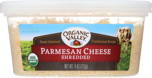ORGANIC VALLEY: Shredded Parmesan Cheese (4 oz)