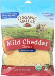 ORGANIC VALLEY: Organic Finely Shredded Mild Cheddar Cheese (6 oz)
