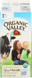 ORGANIC VALLEY: Milk Organic 1% Lowfat Ultra Pasteurized (64 oz)