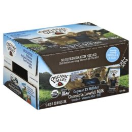 ORGANIC VALLEY: Single-Serve Chocolate Lowfat 1% Milk 12 Pack (81 oz)