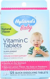 HYLAND'S: Baby Vitamin C Tablets Natural Lemon Flavored (125 Tablets)