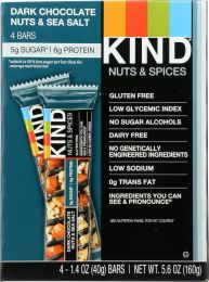 KIND: 4 Pack Dark Chocolate Nuts and Sea Salt Bar (5.6 oz)