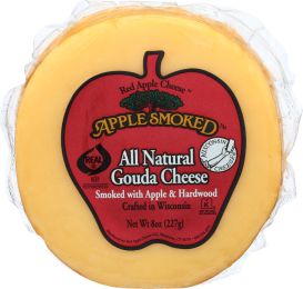APPLE SMOKED CHEESE: Smoked Gouda Cheese (8 oz)